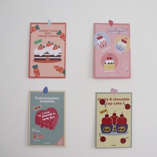 Set 4 tấm postcard trang trí tường dễ thương