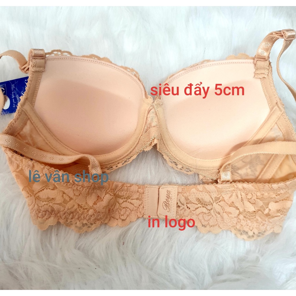 Áo ngực boya quả ren siêu đẩy, dày 5cm, tạo khe nâng ngực, size 34 đến 38