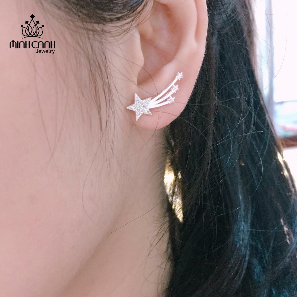 Bông Tai Ngôi Sao Băng Bằng Bạc - Minh Canh Jewelry