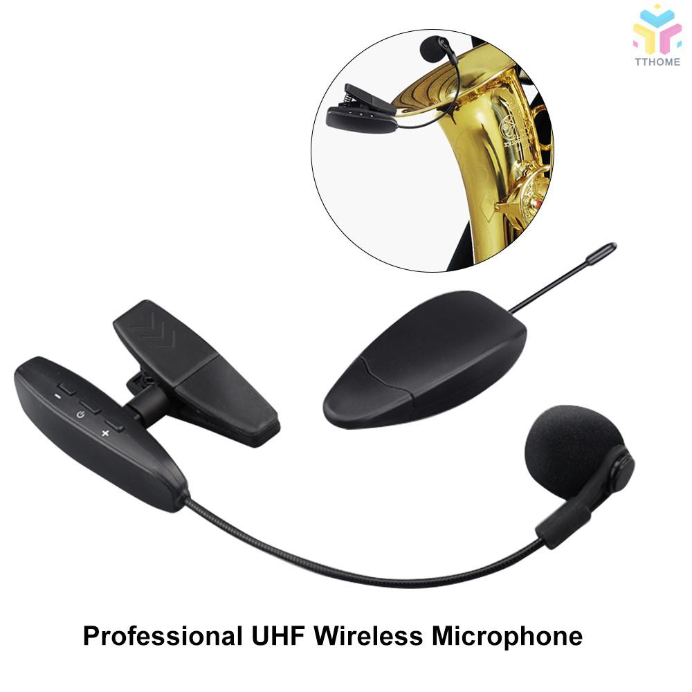 Bộ thiết bị thu và phát hệ thống micrô không dây UHF cho Saxophone