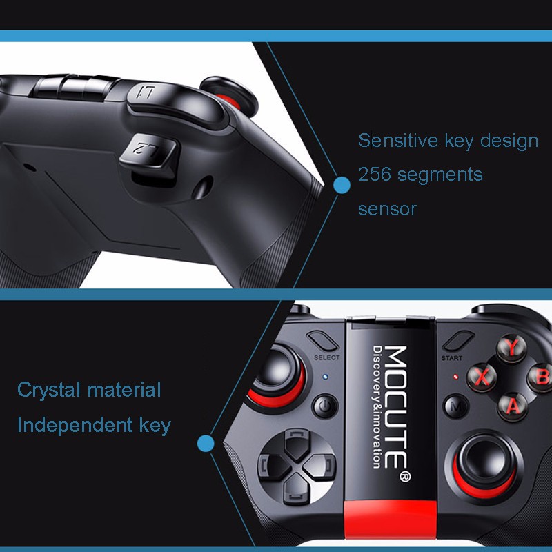 Tay cầm chơi game Mocute 054 Gamepad Bluetooth Joypad Android Joystick Wireless hỗ trợ VR game