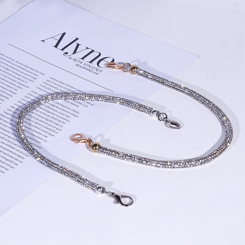 Phụ Kiện Tay Cầm Túi Xách Dự Tiệc Tối Chuỗi Xích Có Khóa Tôm Hùm Và