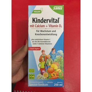 Canxi siro Kindervital Calcium + Vitamin D3 + 9 loại vitamin (xách tay Đức)