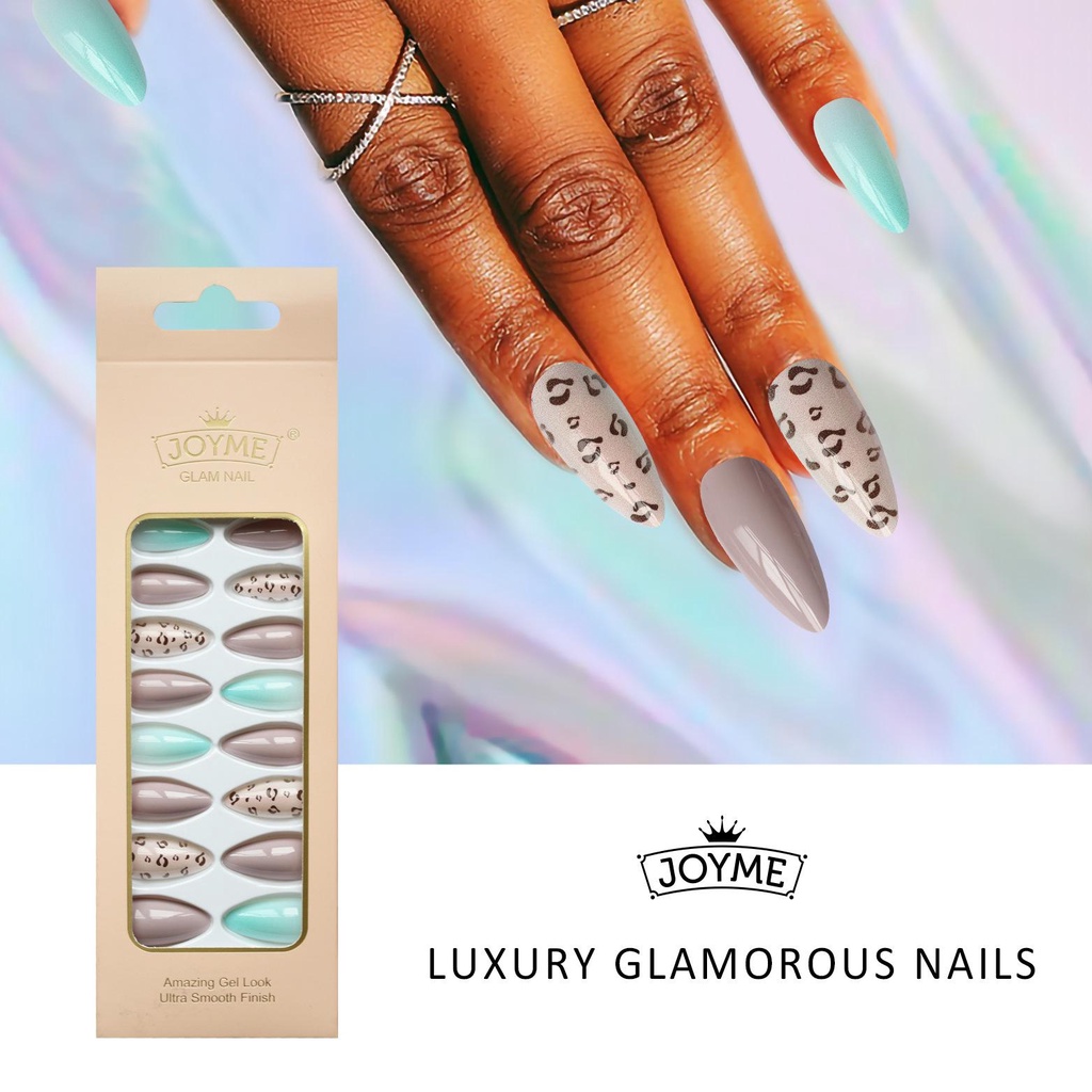 XIANTIN Set 24 Móng Tay Giả Nối Dài Trang Trí Móng Tay Nghệ Thuật