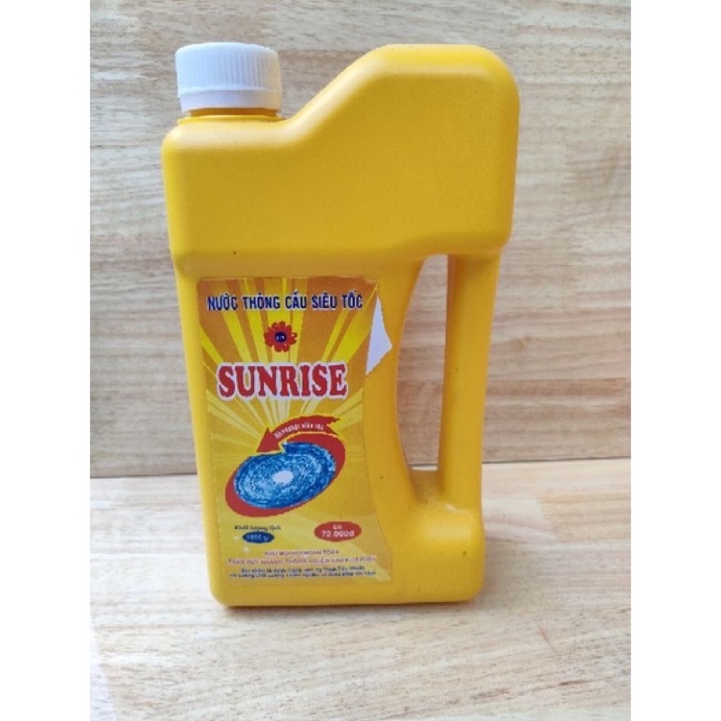 Nước thông cầu cống siêu tốc cực mạnh khử mùi phân huỷ nhanh Sunrise 1600g