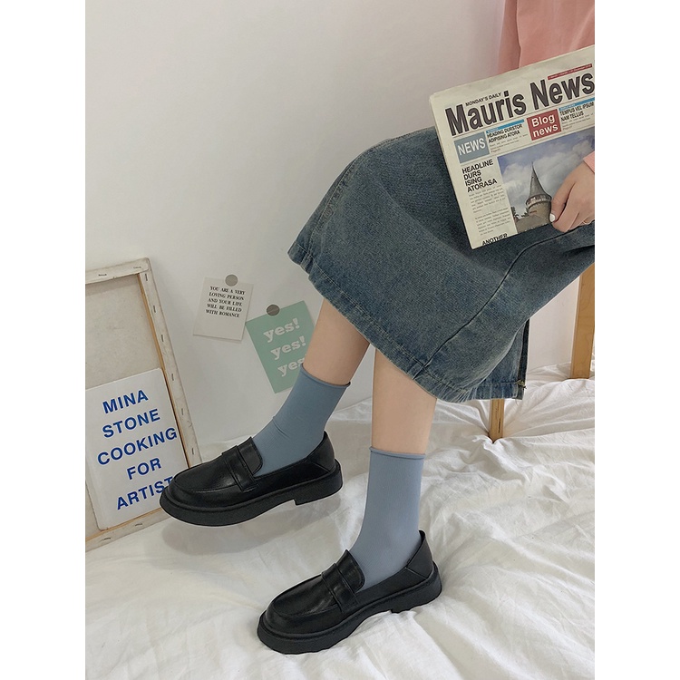 Giày lười da nữ phong các Nhật Bản hàng order