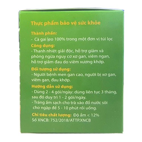 Trà cà gai leo túi lọc Hoàng Thảo Mộc - Hỗ trợ giảm nguy cơ xơ gan, tăng cường chức năng gan  (60 túi)