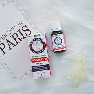 Men vi sinh BioAmicus Complete 10ml 3 lọ và Vitamin D3 K2-MK7 ml 2 lọ