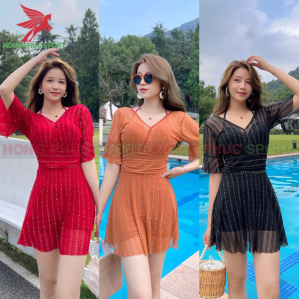 Đồ Bơi Nữ Một Mảnh Kín Đáo Giấu Bụng - Bikini Áo Tắm Váy Bơi Đẹp
