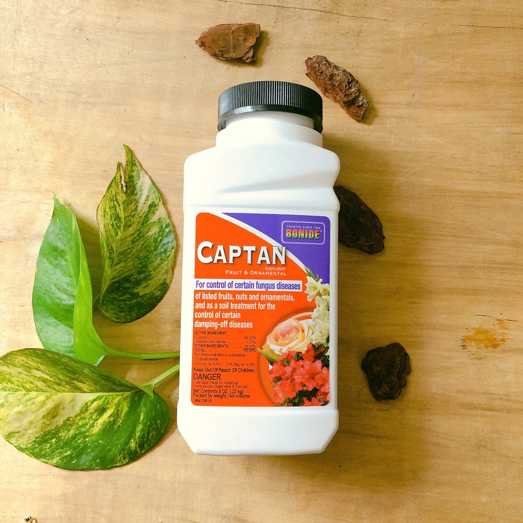 Chế phẩm phòng ngừa nấm trên cây trồng Captan 230gr