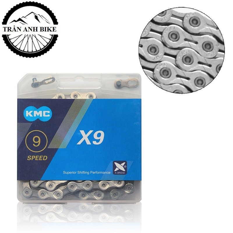 Sên xích xe đạp KMC X9 9 Speed - Full box