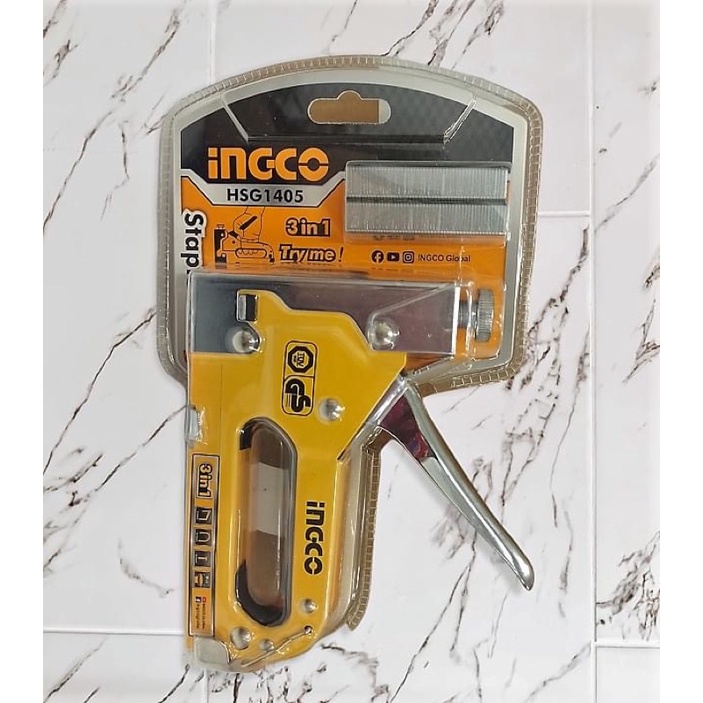 ĐỒ NGHỀ INGCO Dụng cụ bấm đinh ghim 3 in 1  HSG1405