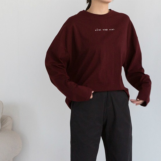 Áo Thun Tay Dài Unisex VINI Form Rộnng Thu Đông