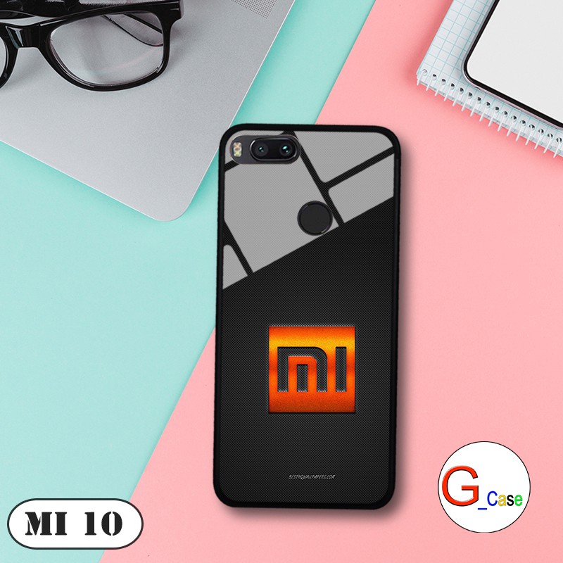 Ốp lưng Xiaomi Mi 5X/ Mi A1 - lưng kính in logo hãng điện thoại