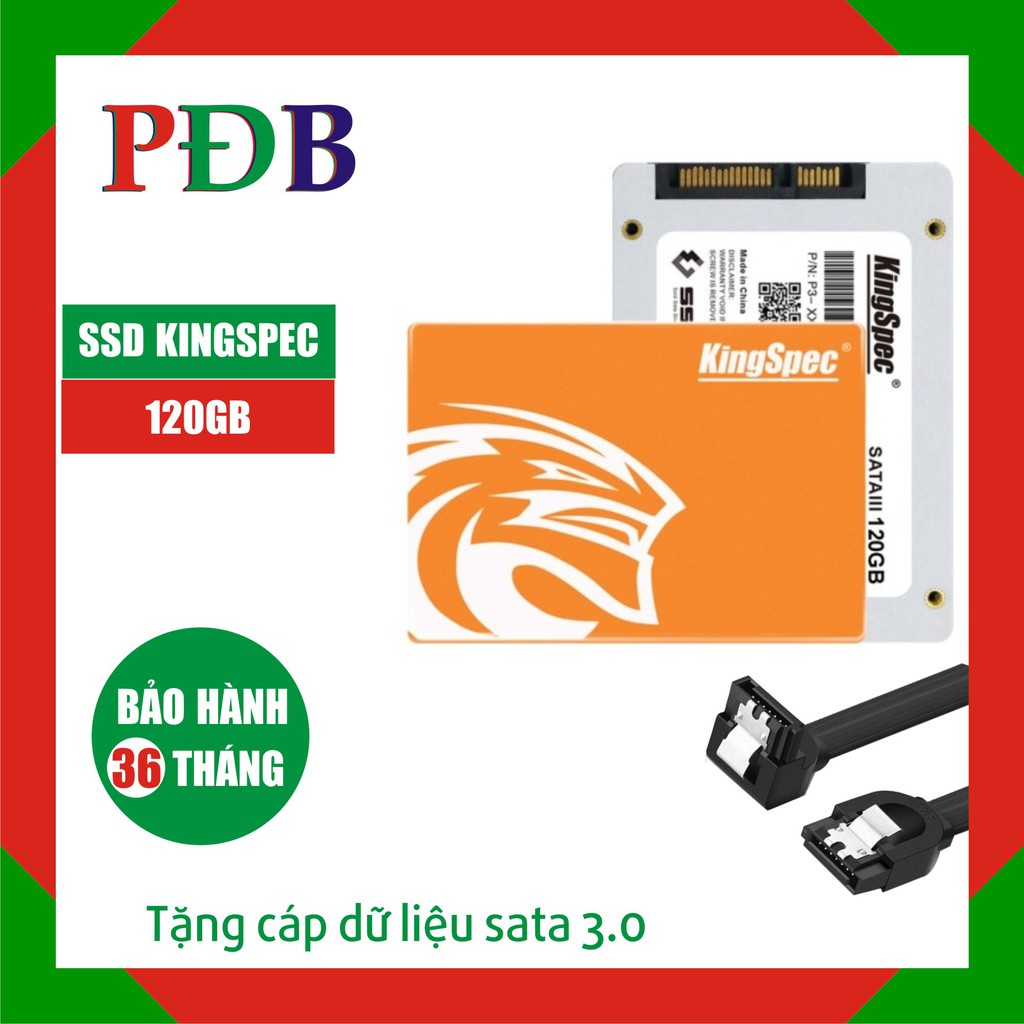 CHÍNH HÃNG Ổ cứng SSD 120GB KingSpec Sata thumbnail