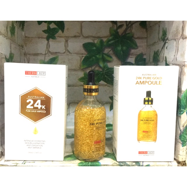 Serum dưỡng da vàng 24k Pure Gold Ampoule Thera Lady Úc 100ml