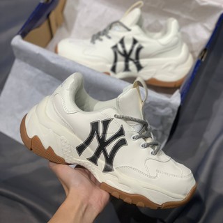 [Hàng cao cấp + Full Box + Tặng Tất] Giày M.L.B NY Yankee White Black