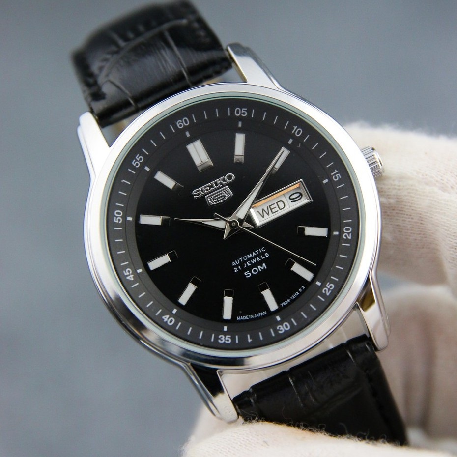 Đồng Hồ Nam Seiko Cao Cấp Dây Da, Kim Đồng Hồ Có Dạ Quang, Chống Nước 3ATM. | BigBuy360 - bigbuy360.vn