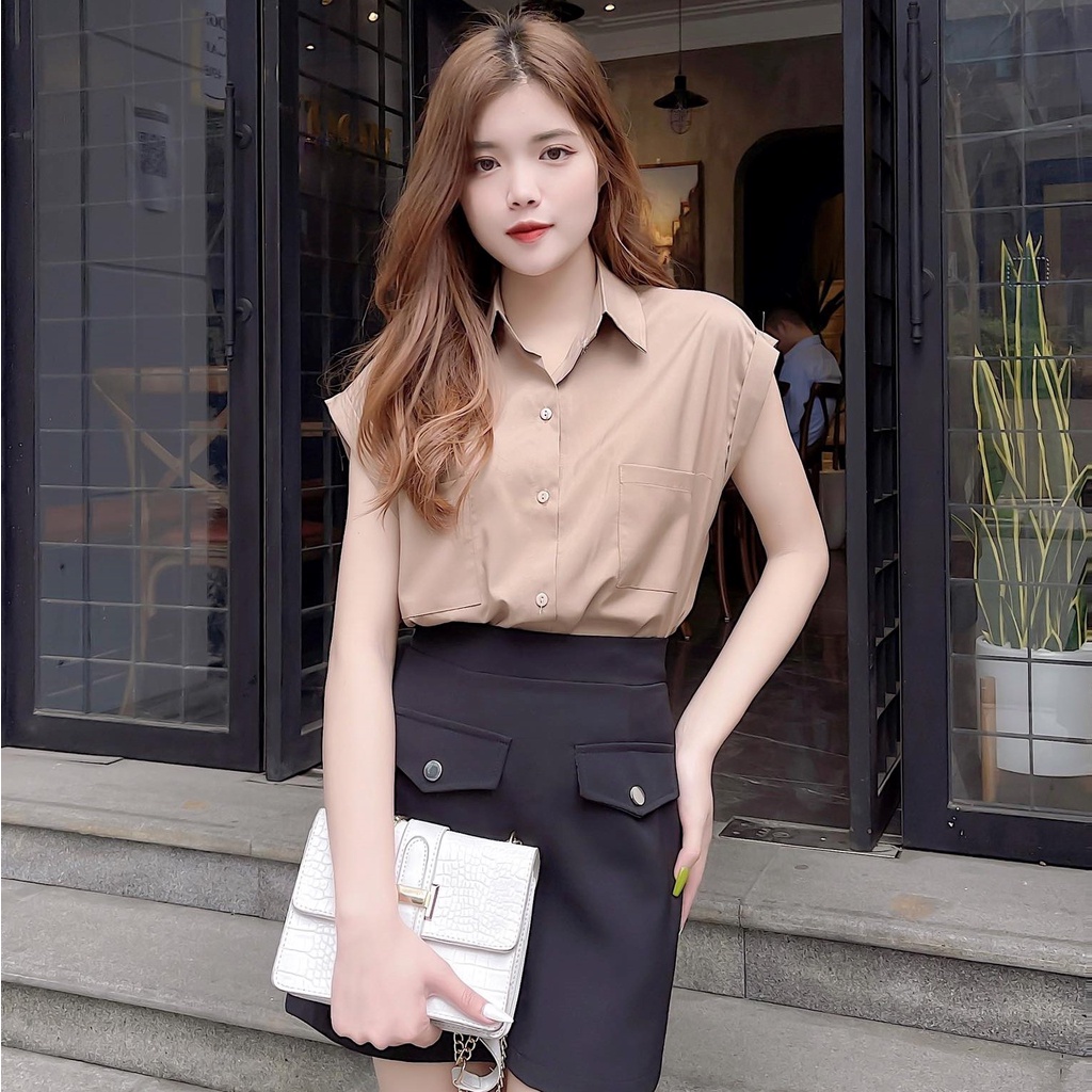 Áo Sơ Mi Công Sở Nữ, Loại Cộc Tay. Màu Sắc Trẻ Trung, Kiểu Dáng Hiện Đại | BigBuy360 - bigbuy360.vn