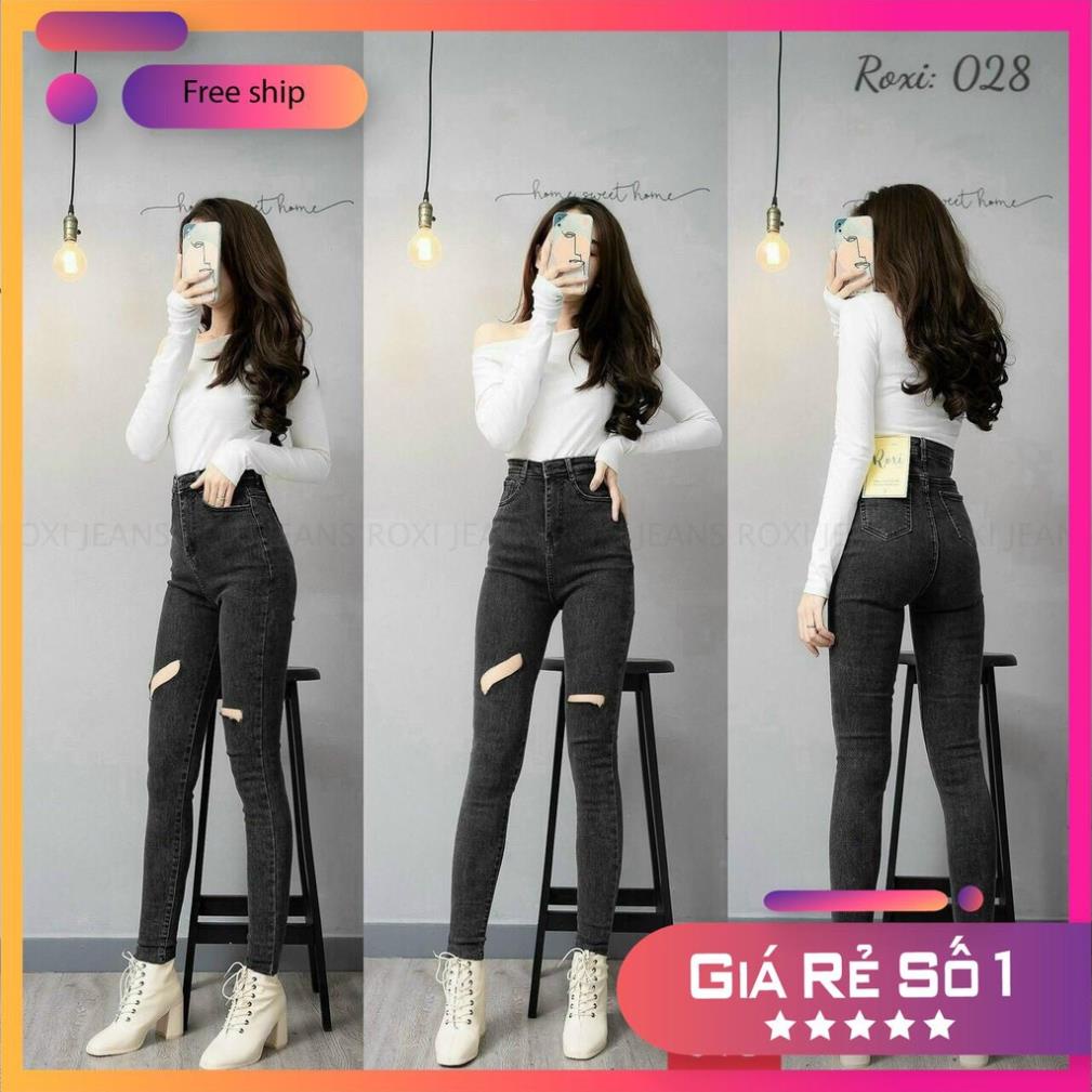 SALE (GIÁ SIÊU RẺ) 🔥SIÊU PHẨM🔥 4 Mẫu Quần Jeans Nữ Tối Màu Lưng Cao, Quần Bò nữ Cạp Cao Co Giãn tôn dáng chuẩn from