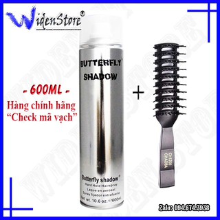 Gôm Keo Xịt Tóc Giữ Nếp Tóc Nam Nữ Butterfly Shadow Cao Cấp, Công Nghệ Nhật Bản Cam Kết Chính Hãng WIDEN STORE SVT11
