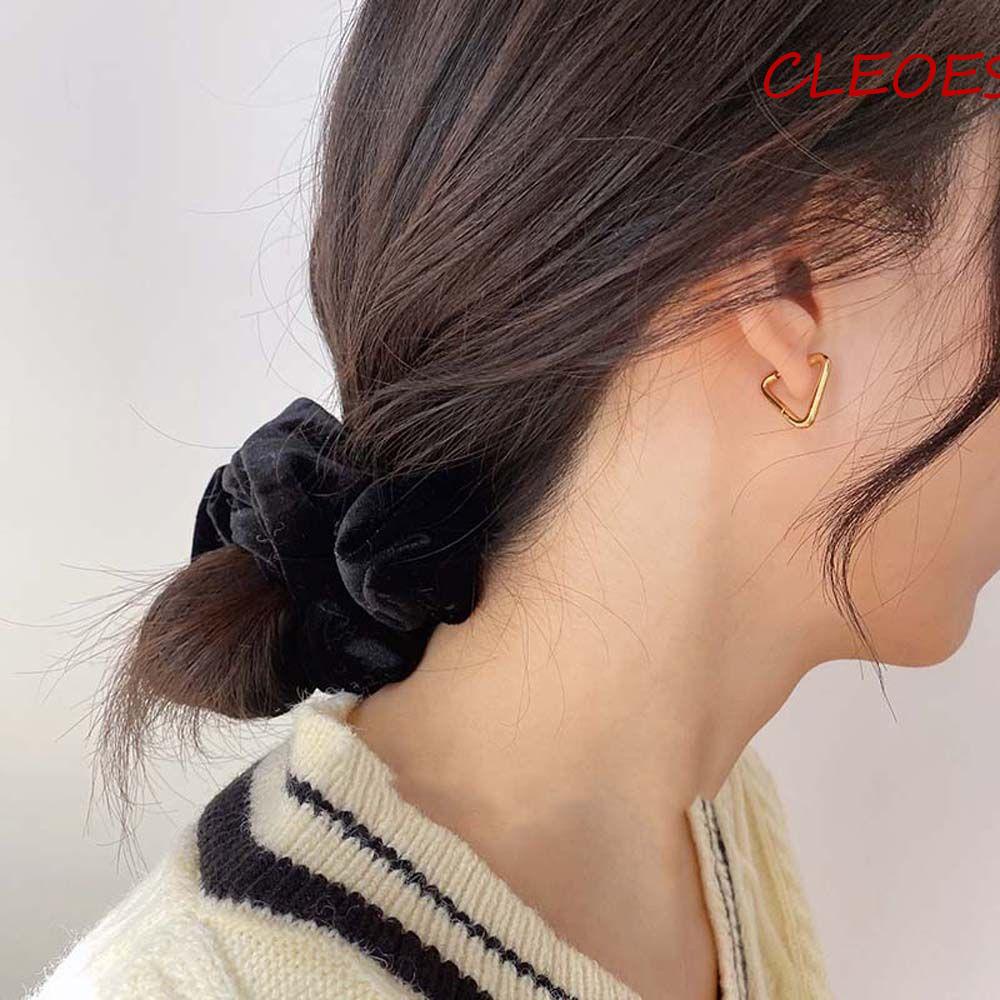 Khuyên Tai Tròn Bằng Thép Không Gỉ Thời Trang Cho Nam Và Nữ