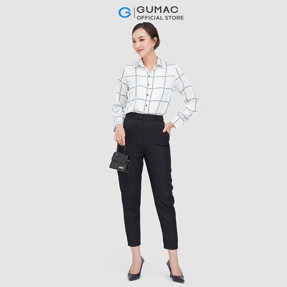 [Mã WABRGUM giảm 10% tối đa 30K đơn 99K] Quần tây nữ cơ bản lưng nhọn GUMAC QC05023