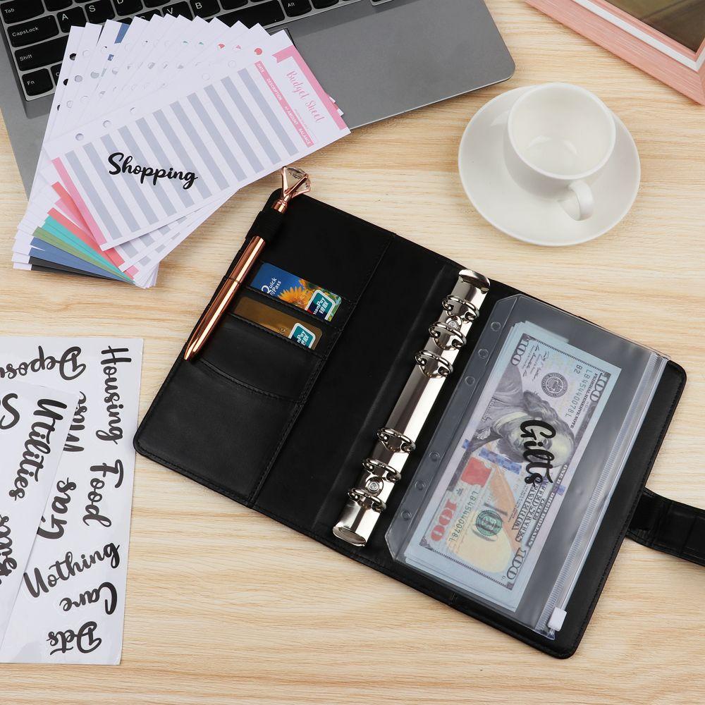 Lanfy A6 Bìa Đựng Tiền Mặt Bằng PU Thiết Thực