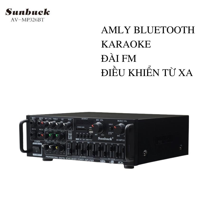 Amly karaoke Sunbuck 326BT hàng chuẩn BẢO HÀNH CHÍNH HÃNG