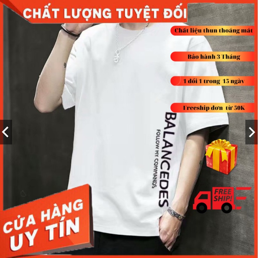Áo Thun Trơn Nam - Áo Phông Nam Cổ Tròn Tay Lỡ Trơn