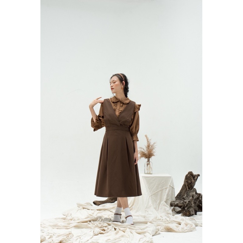 LITRA _ EMMIE trap dress+áo sơ mi