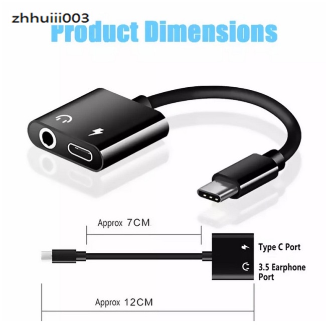 Cáp Chuyển Đổi Âm Thanh Usb Type-c Sang 3.5mm Cho Điện Thoại Di Động