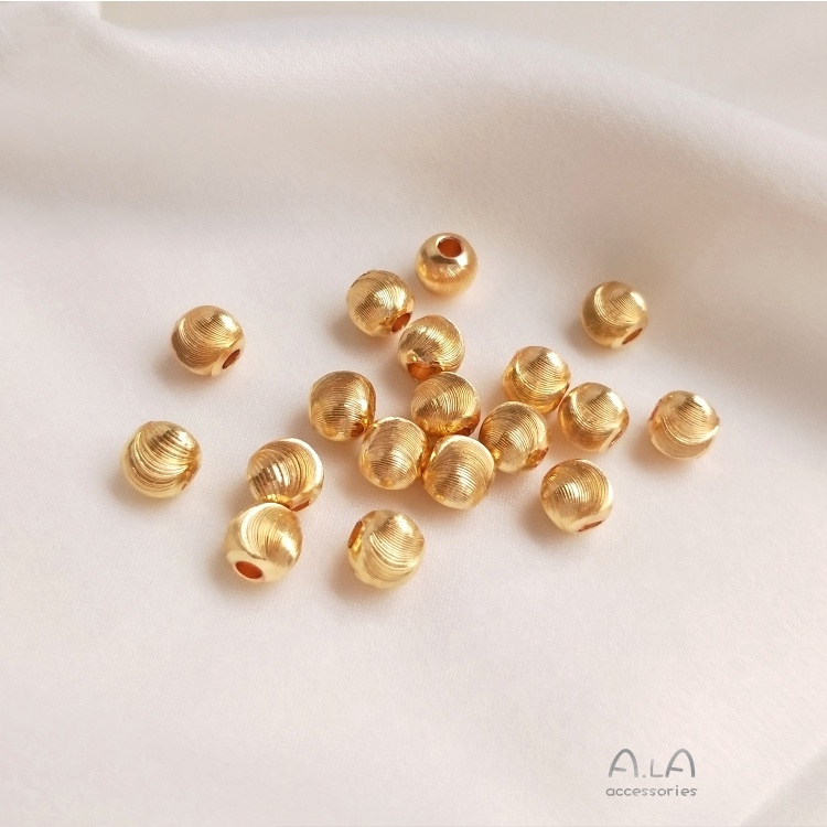 Chuỗi Hạt Đồng 14K Màu Sắc Lấp Lánh Dùng Làm Vòng Đeo Tay Thủ Công