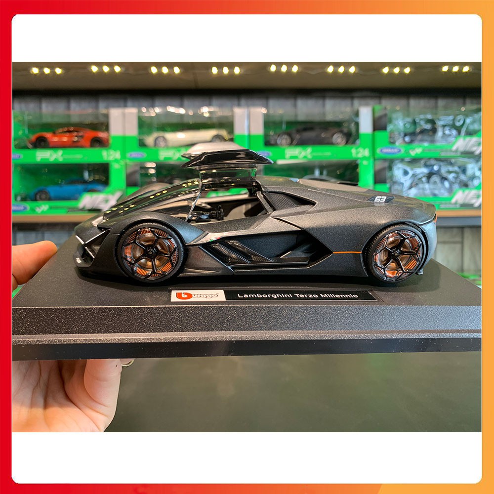 [Mã LIFE0503TOYS1 giảm 10% đơn 150k] XE MÔ HÌNH LAMBORGHINI TERZO MILENNIO HÃNG 1:24 BBURAGO Cao Cấp