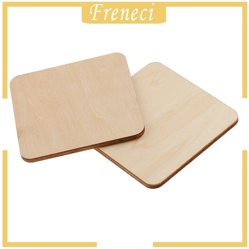 Set 10 Tấm Gỗ Trơn 60x60mm Dùng Làm Đồ trang trí Trang Trí DIY