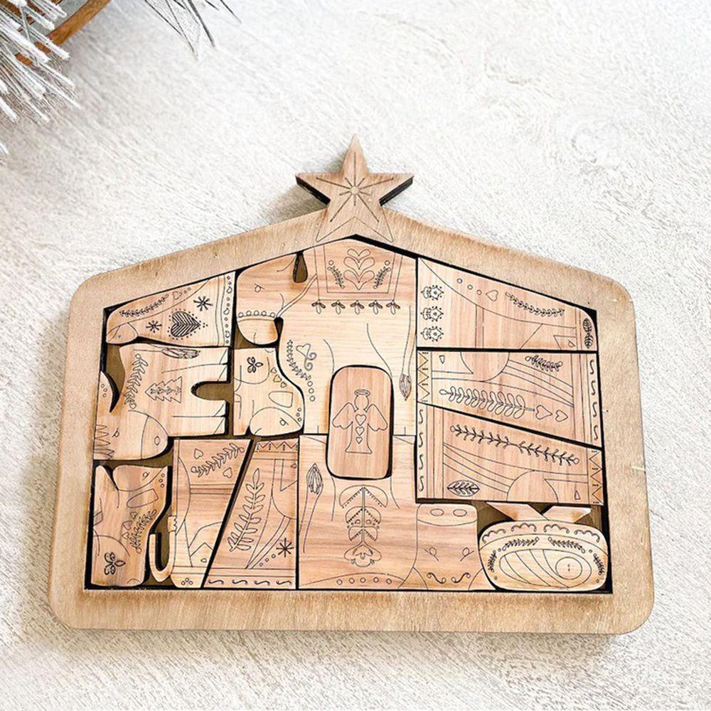 LUOL Đồ trang trí Chúa Jesus Bằng Gỗ Dùng Trang Trí Nhà Cửa