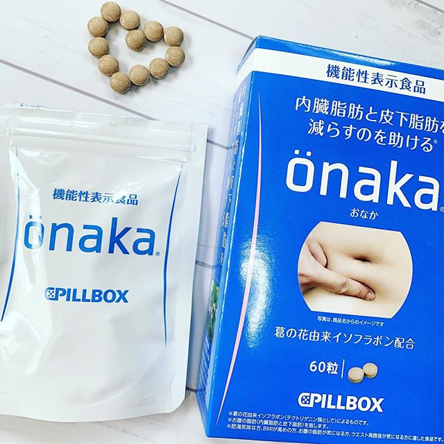 Viên uống giảm mỡ bụng Onaka Pillbox 60 viên nội địa Nhật Bản đào thải chất béo, giảm mỡ thừa vùng bụng, chống lão hoá