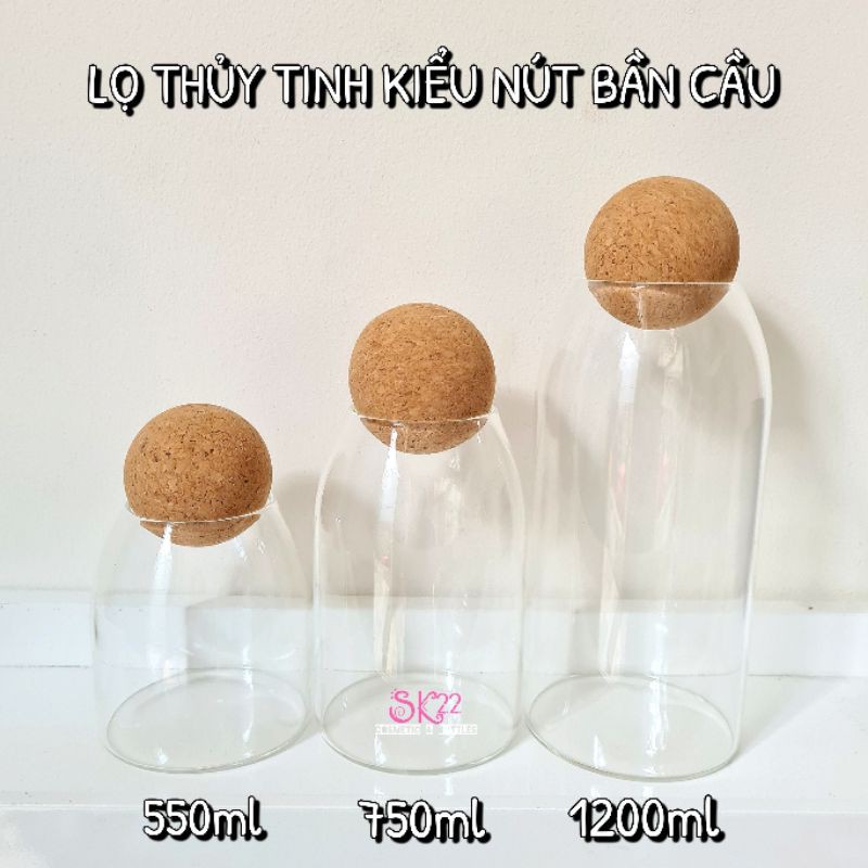 Mua càng NHIỀU càng GIẢM SÂULỌ THỦY TINH KIỂU KÈM NÚT BẦN CẦU SANG TRỌNG