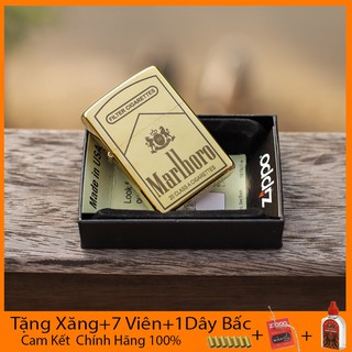 Bật Lửa Zippo USA Marlboro Vàng