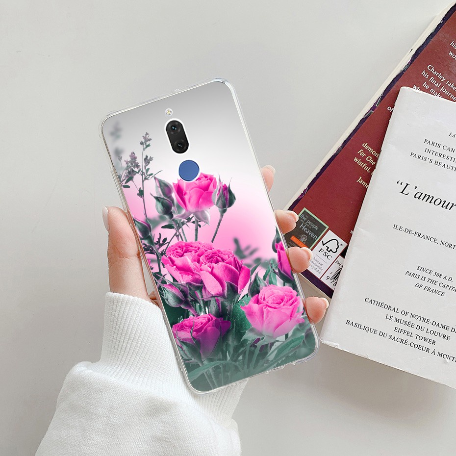 Ốp Điện Thoại Tpu Silicon Mềm In Họa Tiết Hoa Cho Huawei Nova 2i Mate 10 Lite