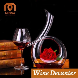 Bình thở đựng rượu vang Pha lê MIO-03, Wine Decanter cân bằng rượu vang, phong cách thưởng thức Vang thanh lịch