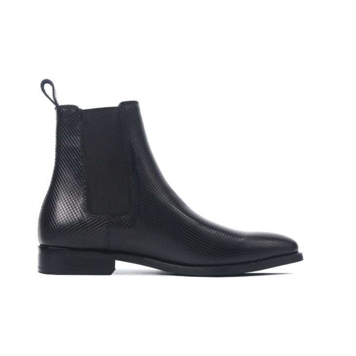 Giày Chelsea boots da bò dập vân cao cấp