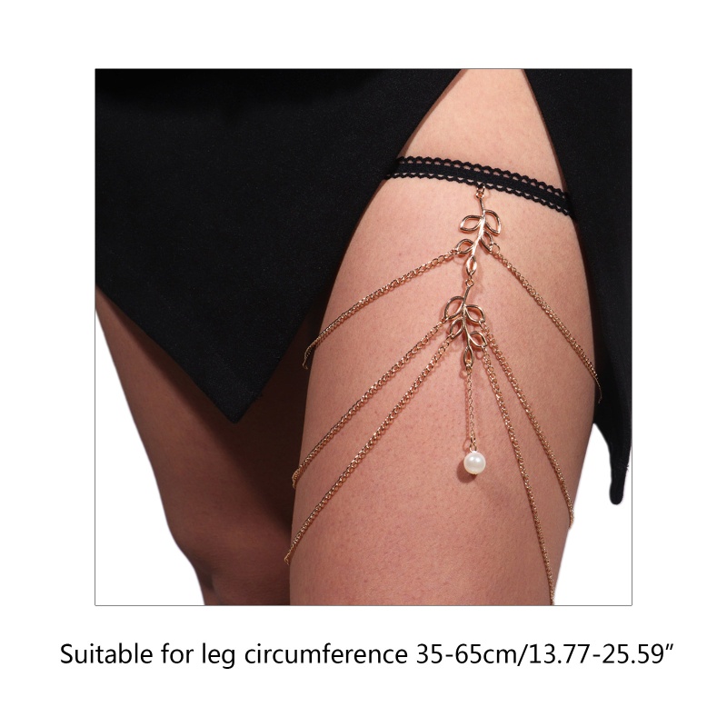 Chuỗi Vòng Đeo Chân Thiết Kế Chiếc Lá Phong Cách Gothic Rock Dành Cho Nữ