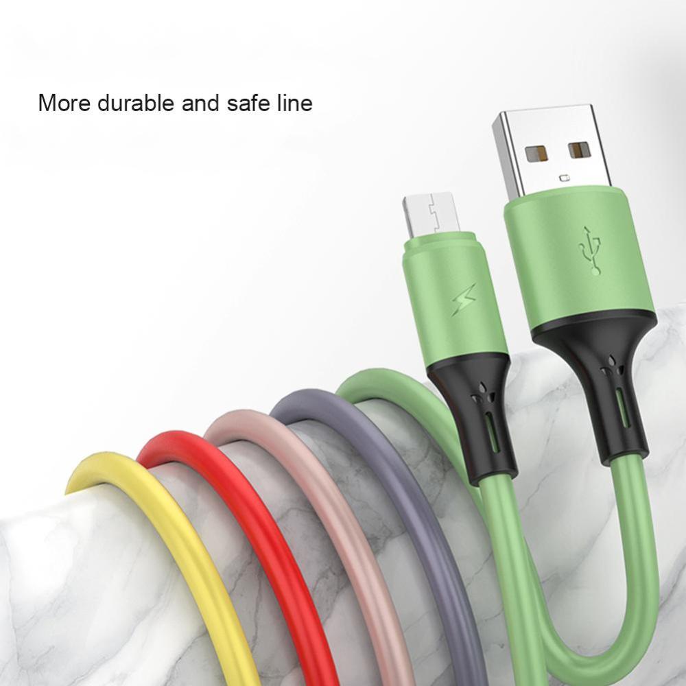 Dây Cáp Sạc Nhanh DIGIFOUNDER Bằng Silicon Cổng Micro USB Cho Xiaomi Samsung Huawei R9S4