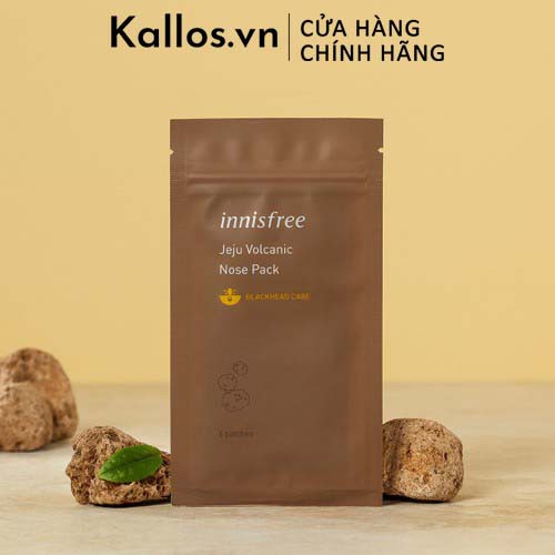 Lột Mụn Đầu Đen Innisfree Jeju Volcanic Nose Pack, Oil Control Paper, Blackhead 3Step Program - Kallos Vietnam