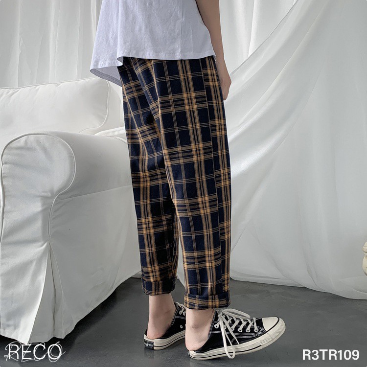 Quần vải Hàn Quốc cao cấp dáng rộng nam nữ Trousers Loose R3TR109 Unisex