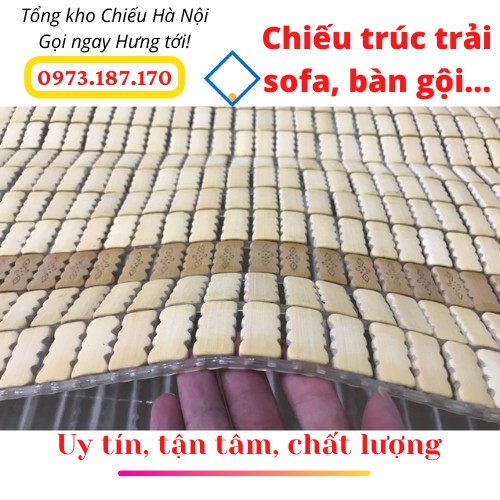 Chiếu trúc trải sofa, chiếu trúc hạt trải spa, bàn gội loại cắt mét