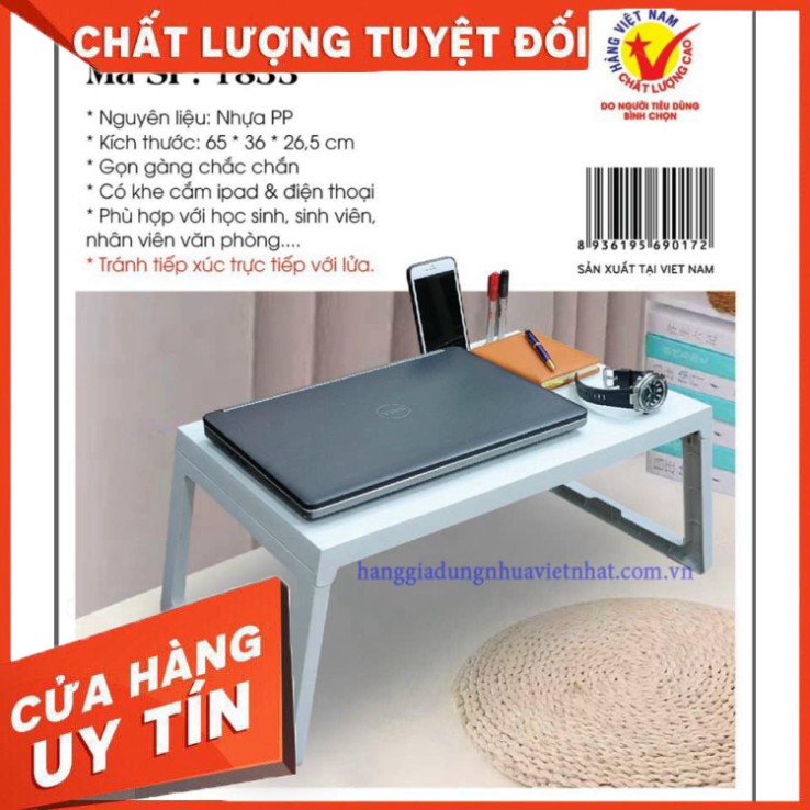 BÀN HỌC NHỰA GẤP GỌN VIỆT NHẬT SIÊU GỌN NHẸ - KT 65X36X26.5CM