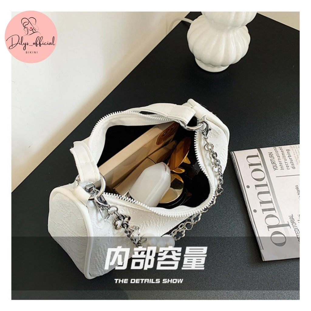 Túi xách nữ Dilys,Túi Đeo Chéo Nữ Kẹp Nách Họa Tiết Hoa Chìm Đi Chơi Đi Làm Phong Cách Hàn Quốc TN36787