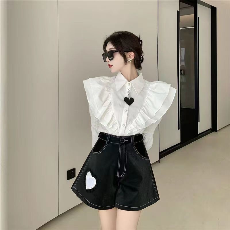 Áo Sơ Mi Nữ Dài Tay Nhún Bèo Mới